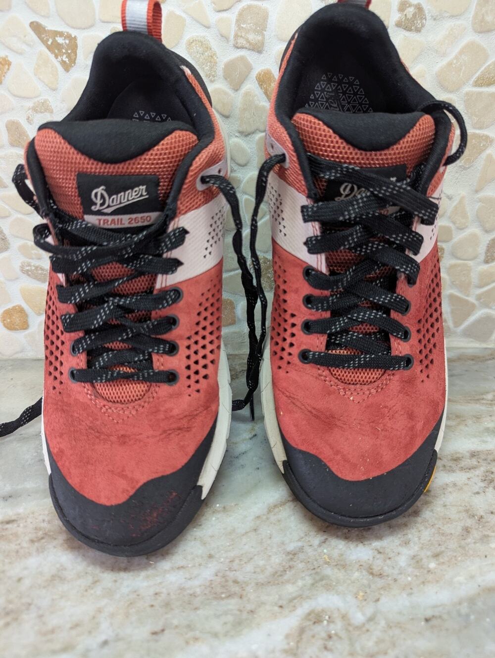 Danner Trail 2650 Women’s 7 Hot Sauce Red Suede Vibram Hiking Shoes 61274